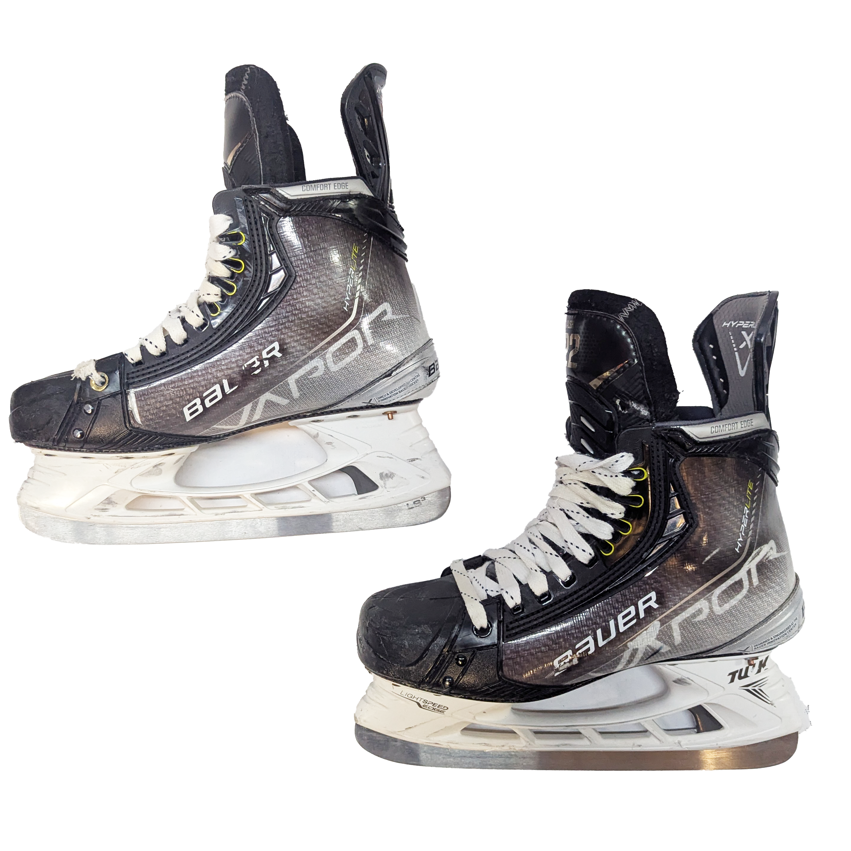 Bauer Vapor Hyperlite - Patins de hockey AHL Pro Stock d'occasion - Taille 8,5